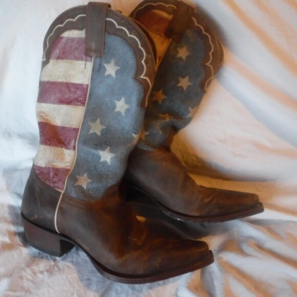 Shyanne Womens American Flag Western Womens Cowgirl Boots Size 7 B - Picture 3 of 9